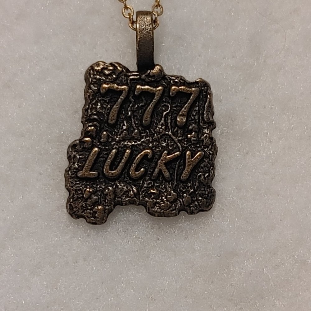 Vintage 777 Lucky Necklace